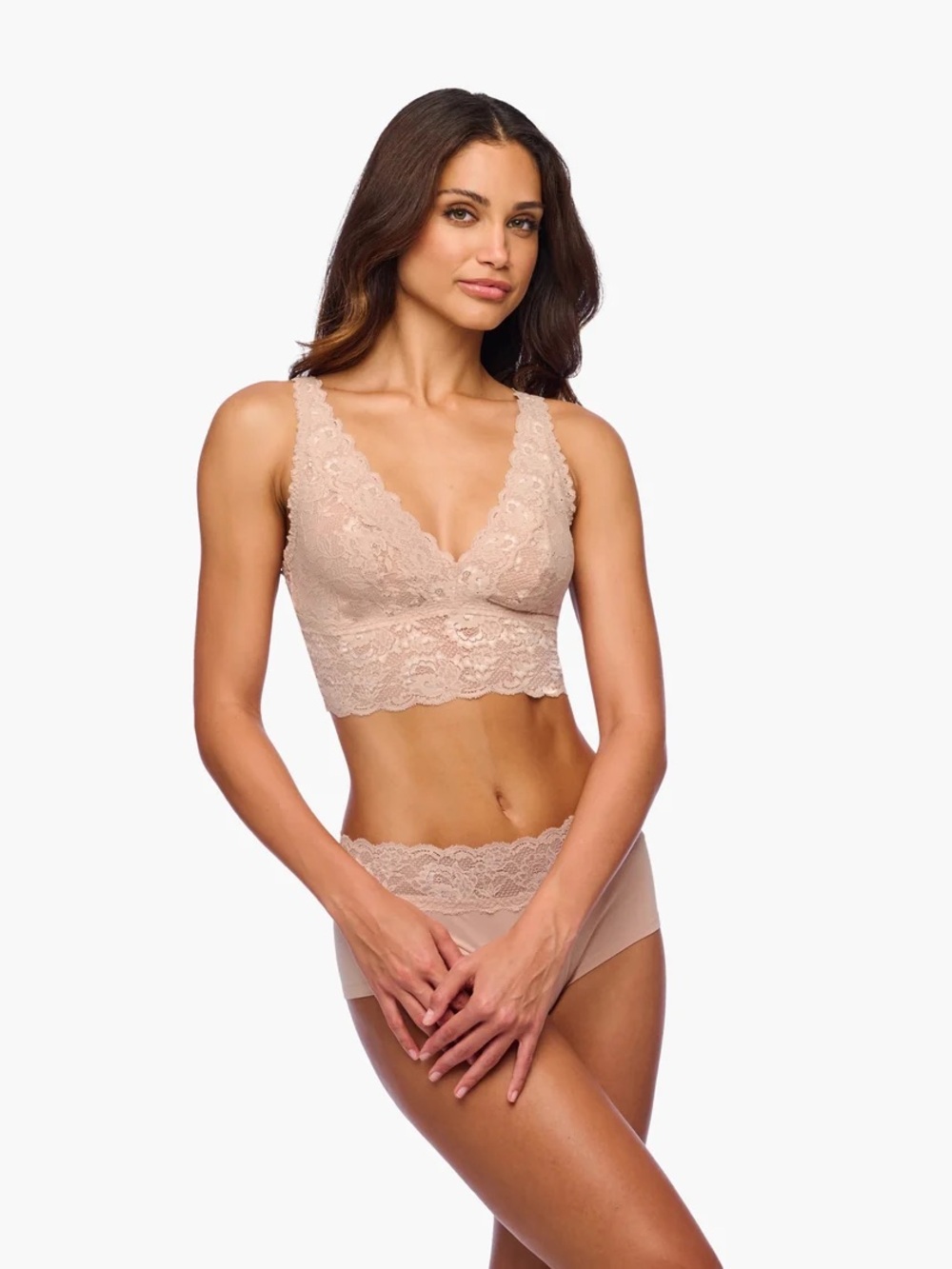 Cosabella Never Say Never Plungie Longline Bralette in Sette